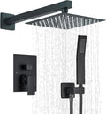 Shower Faucet Matte Black Shower System with 8in Rain Head - Luxury