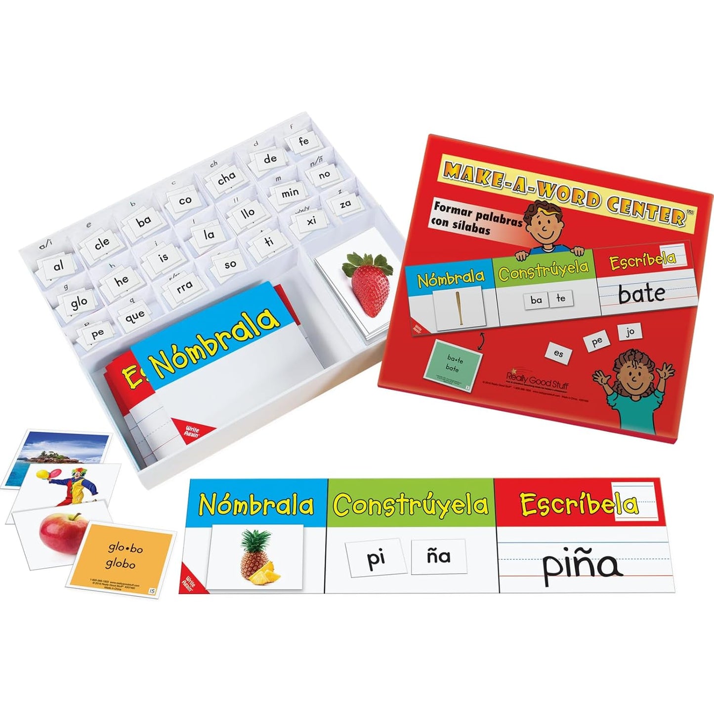 Make-A-Word Center for Syllable Practice in Spanish Classrooms