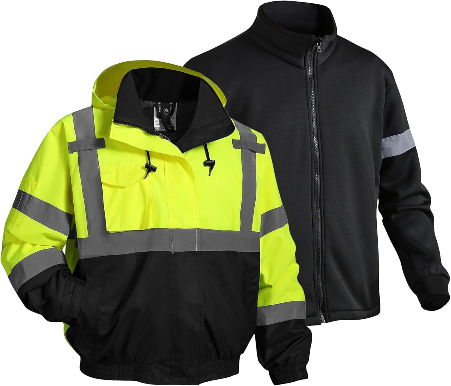 3 in 1 Safety Jacket with Reflective Visibility for All Seasons