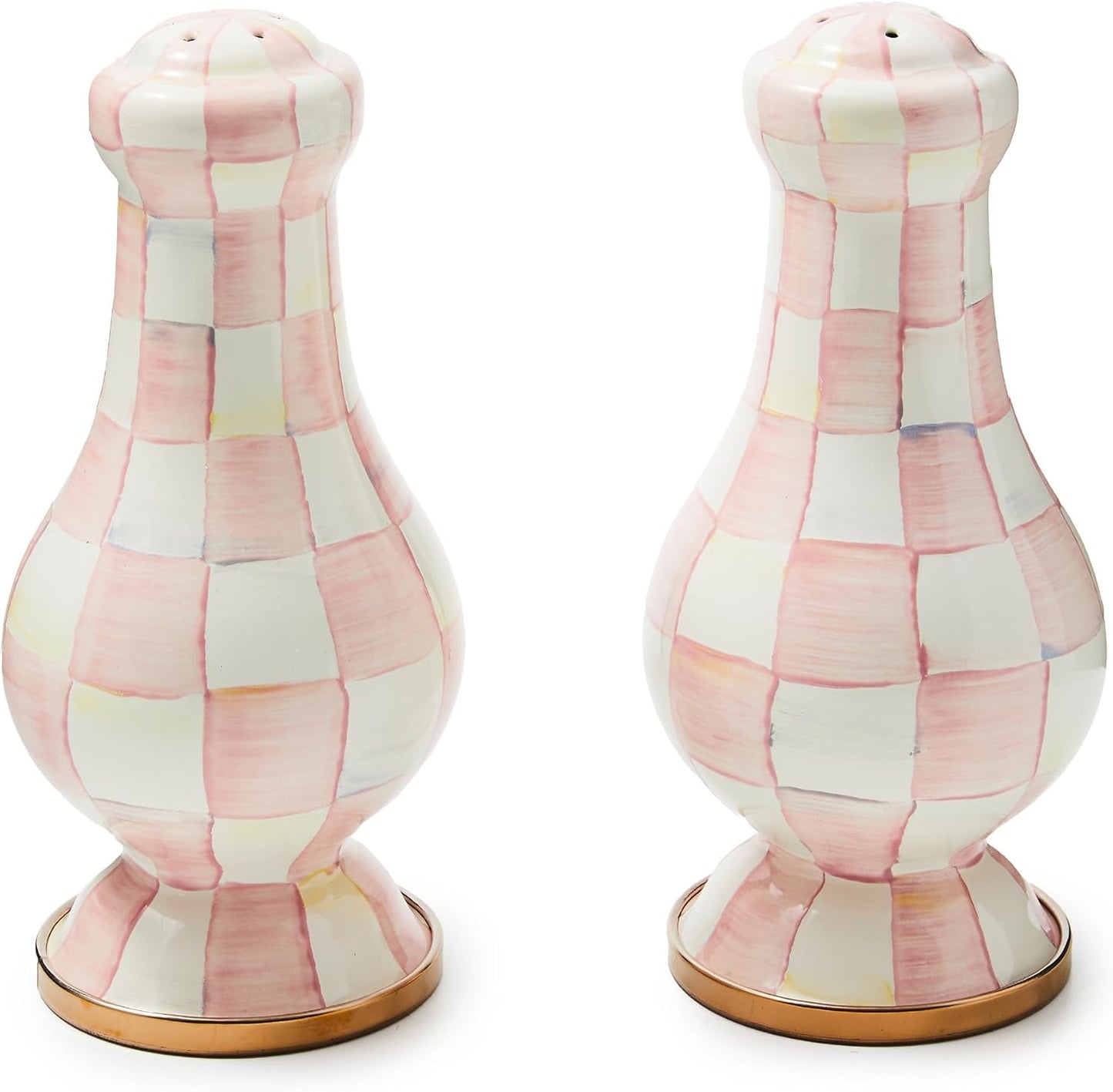 MACKENZIE-CHILDS Enamel Salt and Pepper Shakers Set for Kitchen