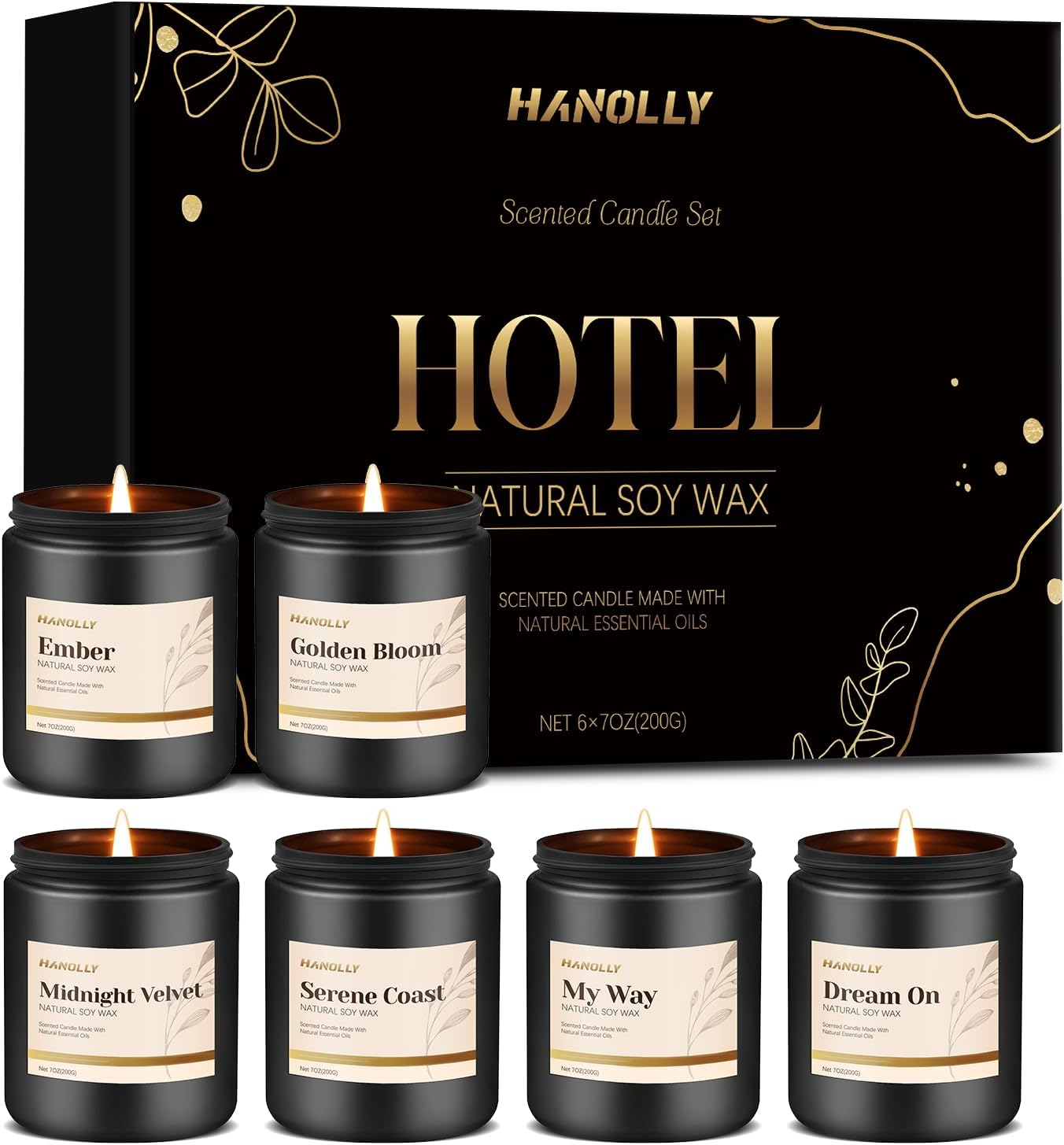 Hotel Scented Candles Set for Home Aromatherapy Gifts