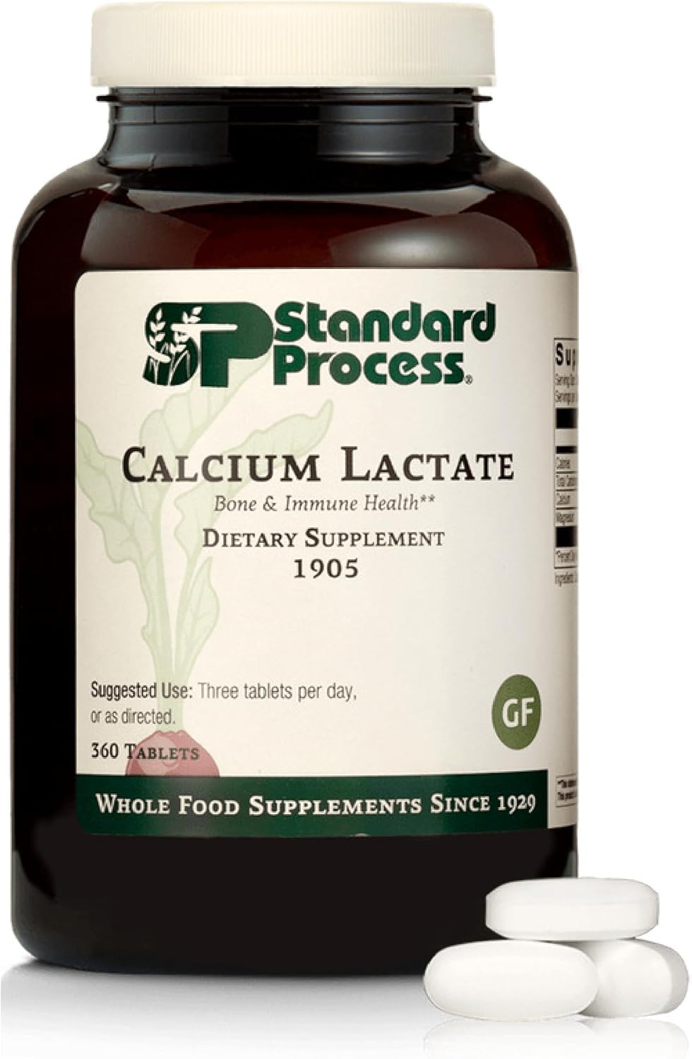 Calcium Lactate for Bone & Immune Health - Vegan Support Tablets