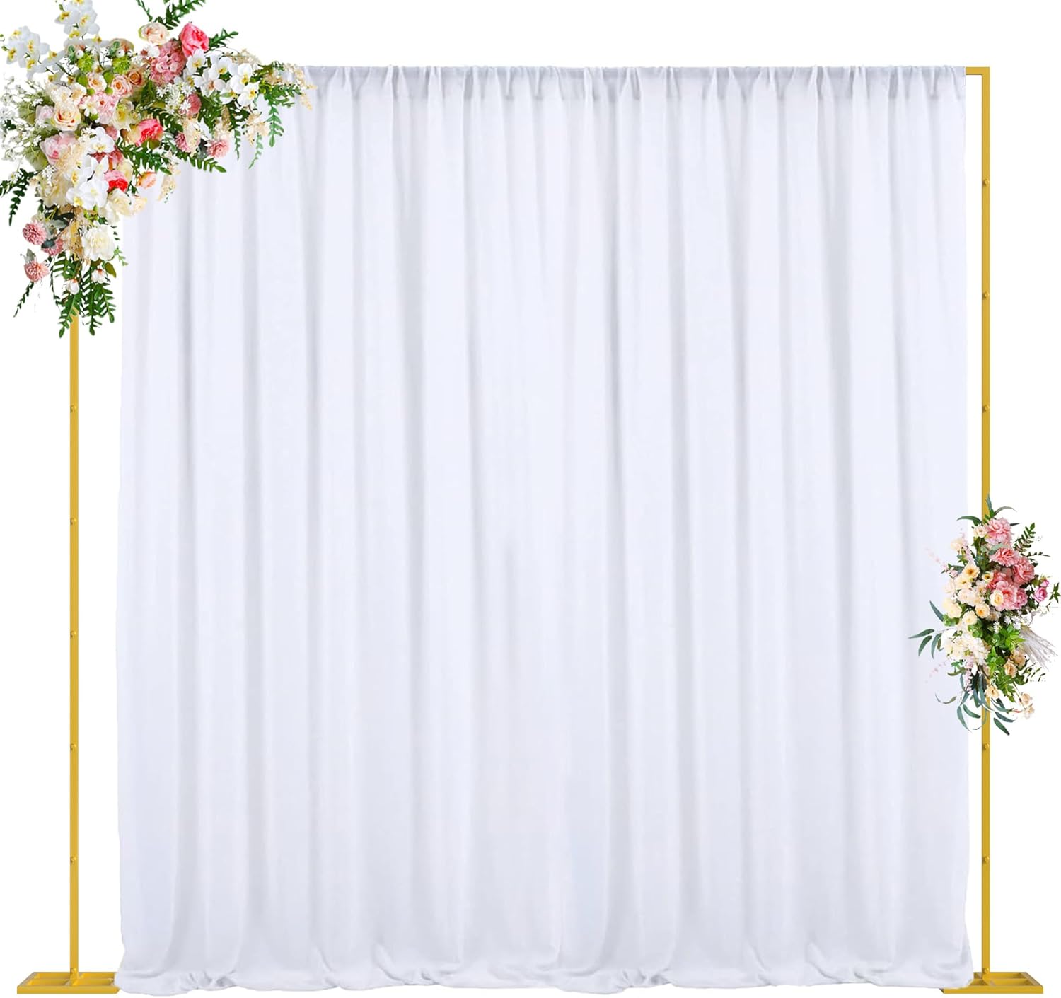 Heavy Duty Backdrop Stand for Weddings and Parties - 10x10 FT