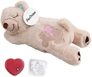 PetPrime Dog Plush Toy for Anxiety Relief with Heartbeat Feature