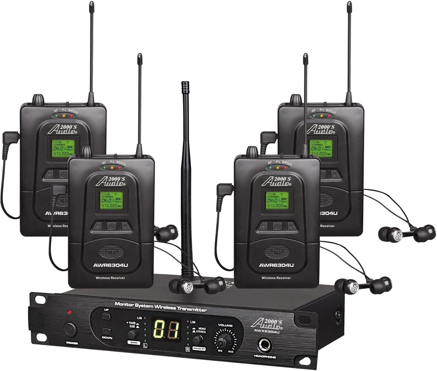 Audio2000ftS AWM6306U In-Ear Monitor System for Professionals