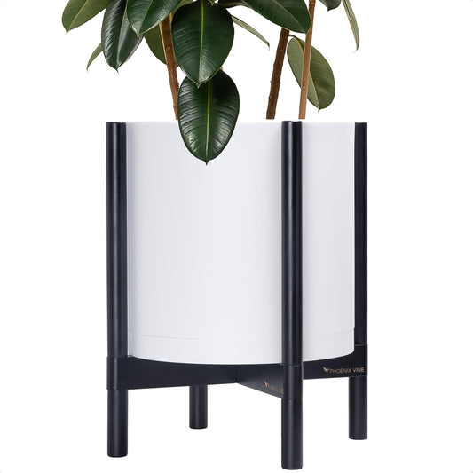 D'vine Dev Planter Pot with Stand - 14 Inch Modern Flower Pot