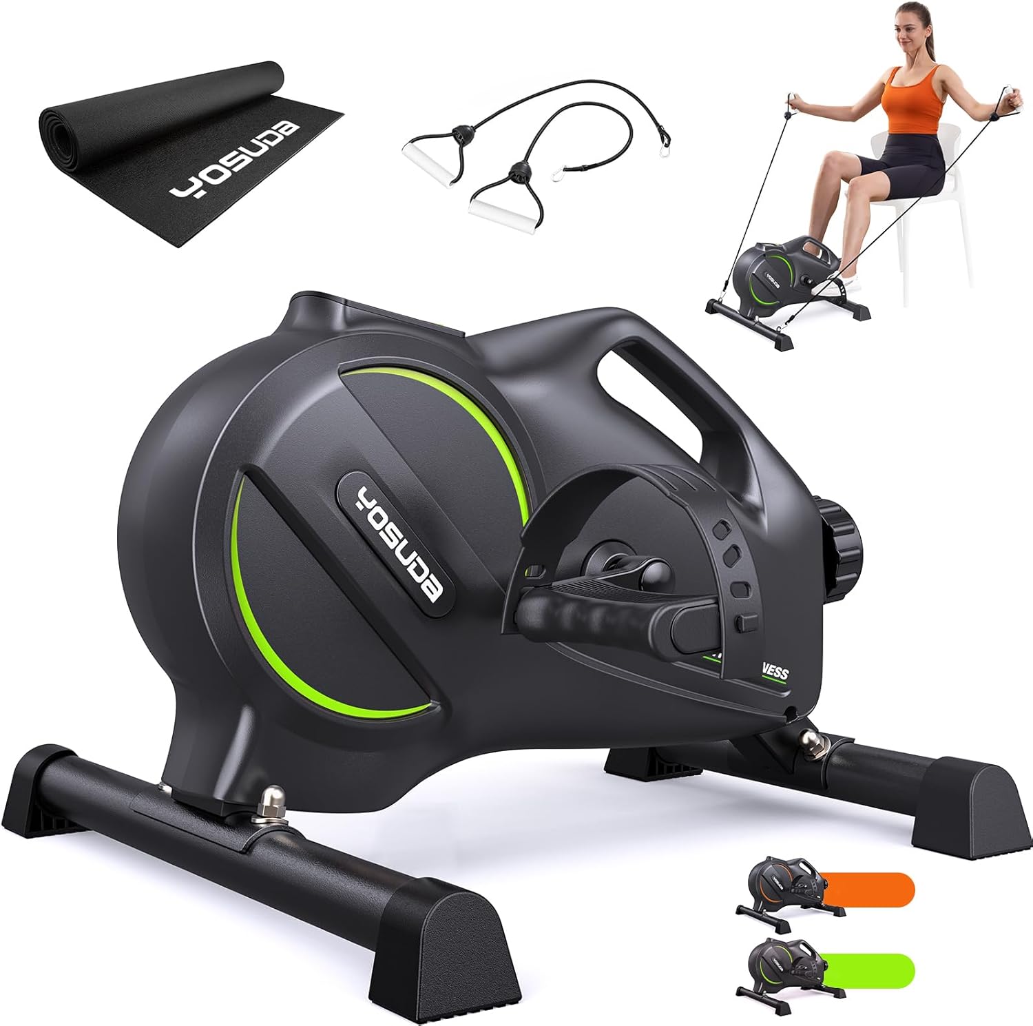 YOSUDA Under Desk Bike Pedal Exerciser for Home and Office Use