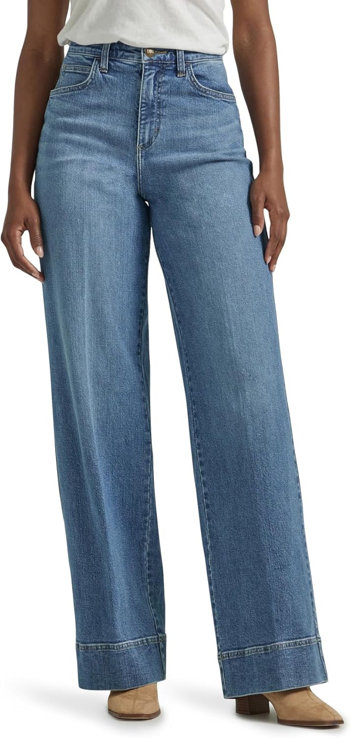 Lee Womens Legendary High Rise Trouser Jean for Stylish Comfort