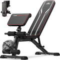 FLYBIRD 3 in 1 Adjustable Weight Bench with Preacher Pad - Versatile
