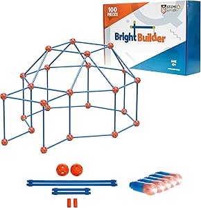 100 Pieces Fort Building Kit for Kids - STEM Educational Toy