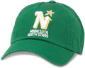American Needle Blue Line Minnesota North Stars Vintage Logo Dad Cap
