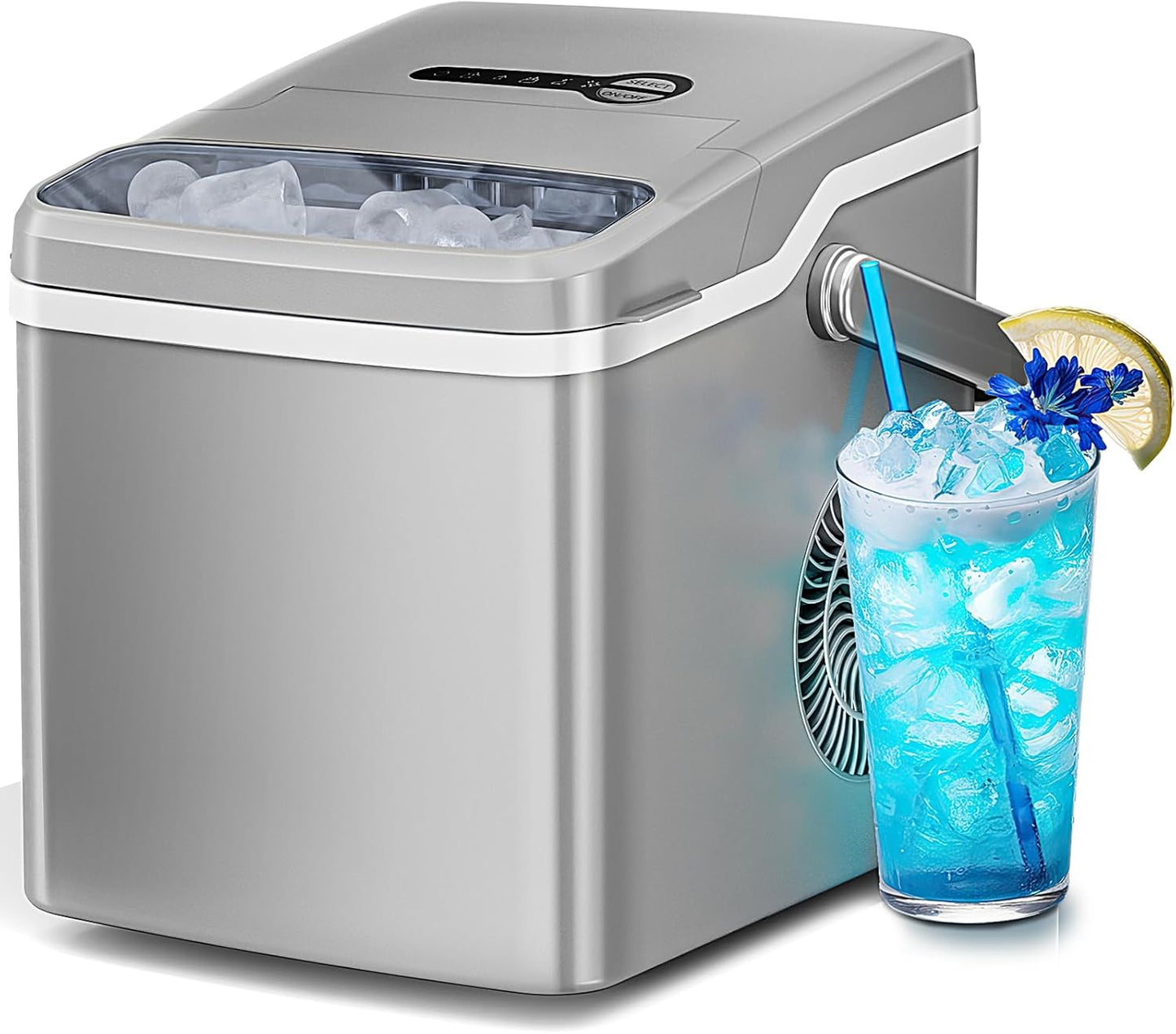 Antarctic Star 26lbs Ice Maker: Fast, Self-Cleaning, Portable