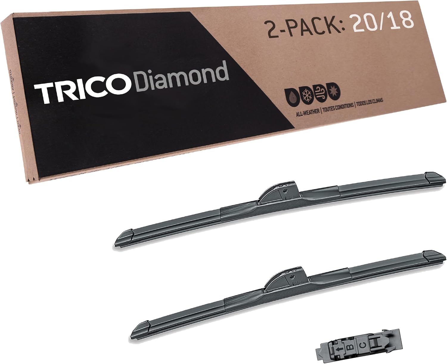 TRICO Diamond Premium Automotive Wiper Blades for All Weather