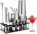 Cocktail Shaker Set 23-Piece Boston Bartender Kit - Complete Home Bar