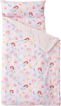 Cotton Toddler Nap Mat with Removable Pillow - Dinosaur & Unicorn