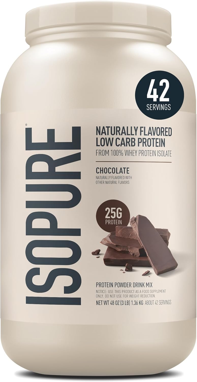 Isopure Low Carb Whey Isolate Protein Powder for Daily Nutrition
