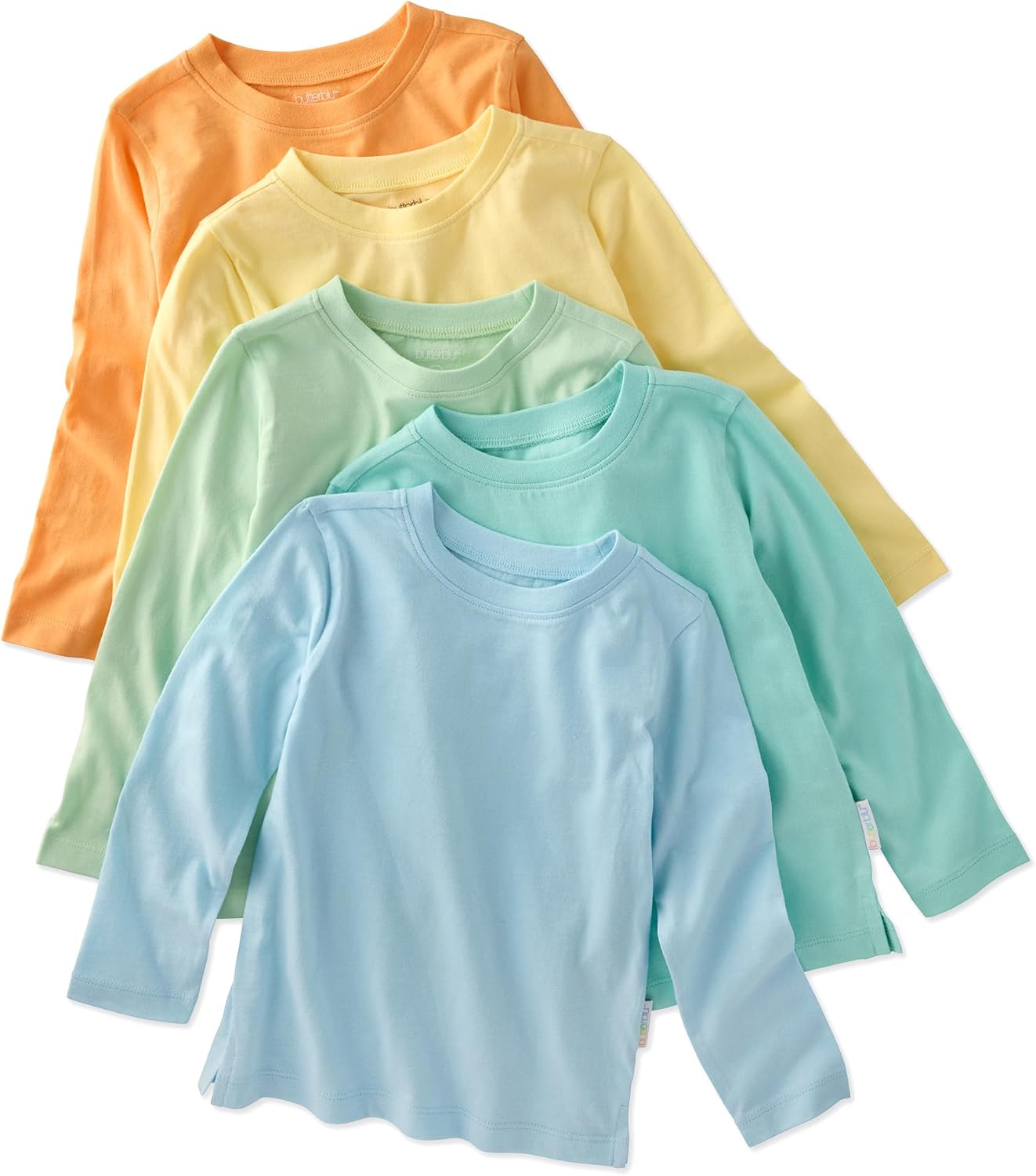 London 5-Pack Long Sleeve Tees for Baby, Toddler, Girls & Boys