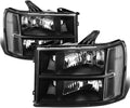 Headlight Assembly Compatible With 07-13 GMC Sierra 1500 - Direct Fit
