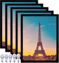 14x18 Picture Frame Set of 5 Black - Clean Wall & Desk Display