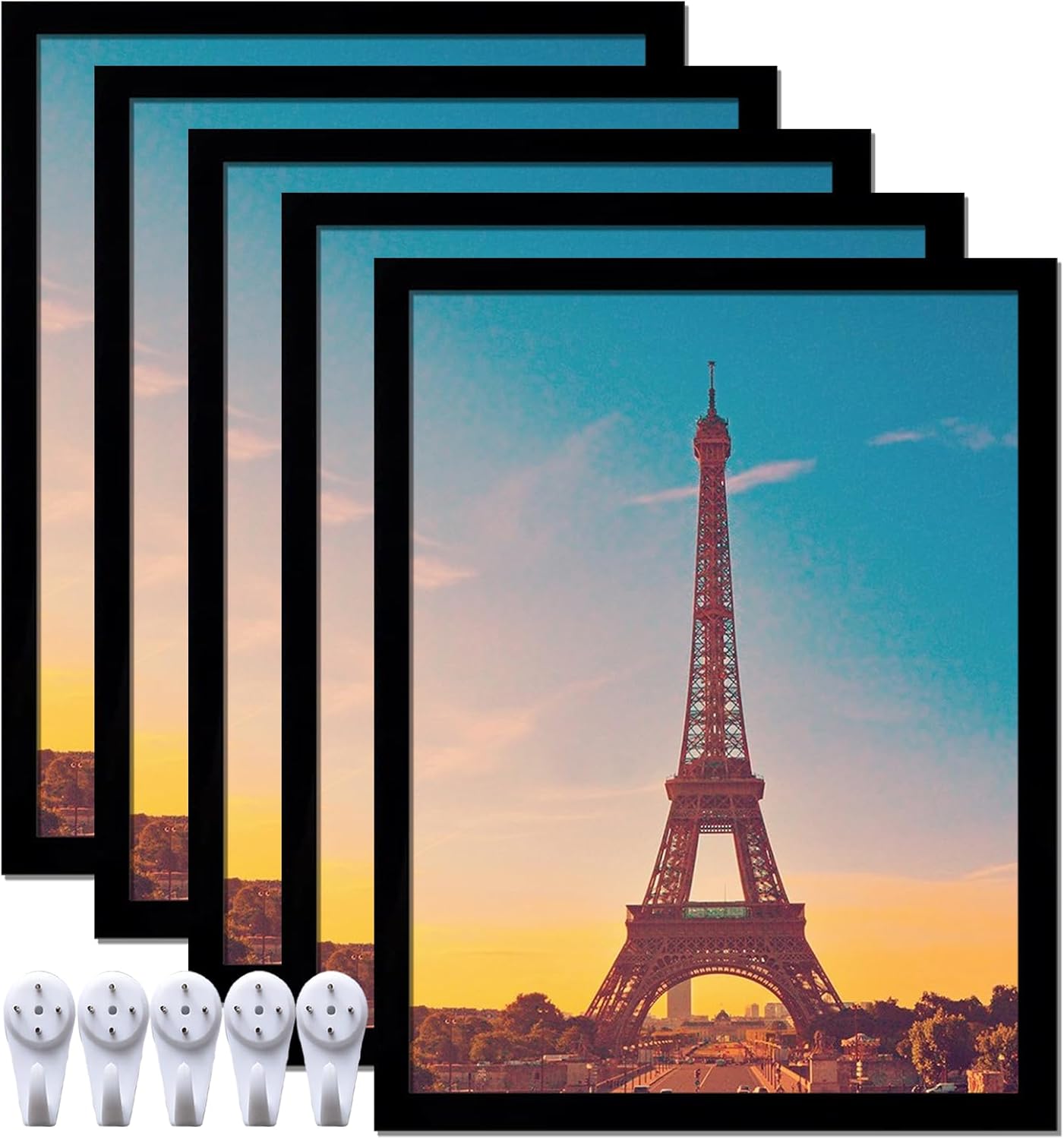14x18 Picture Frame Set of 5 for Home and Office Decor