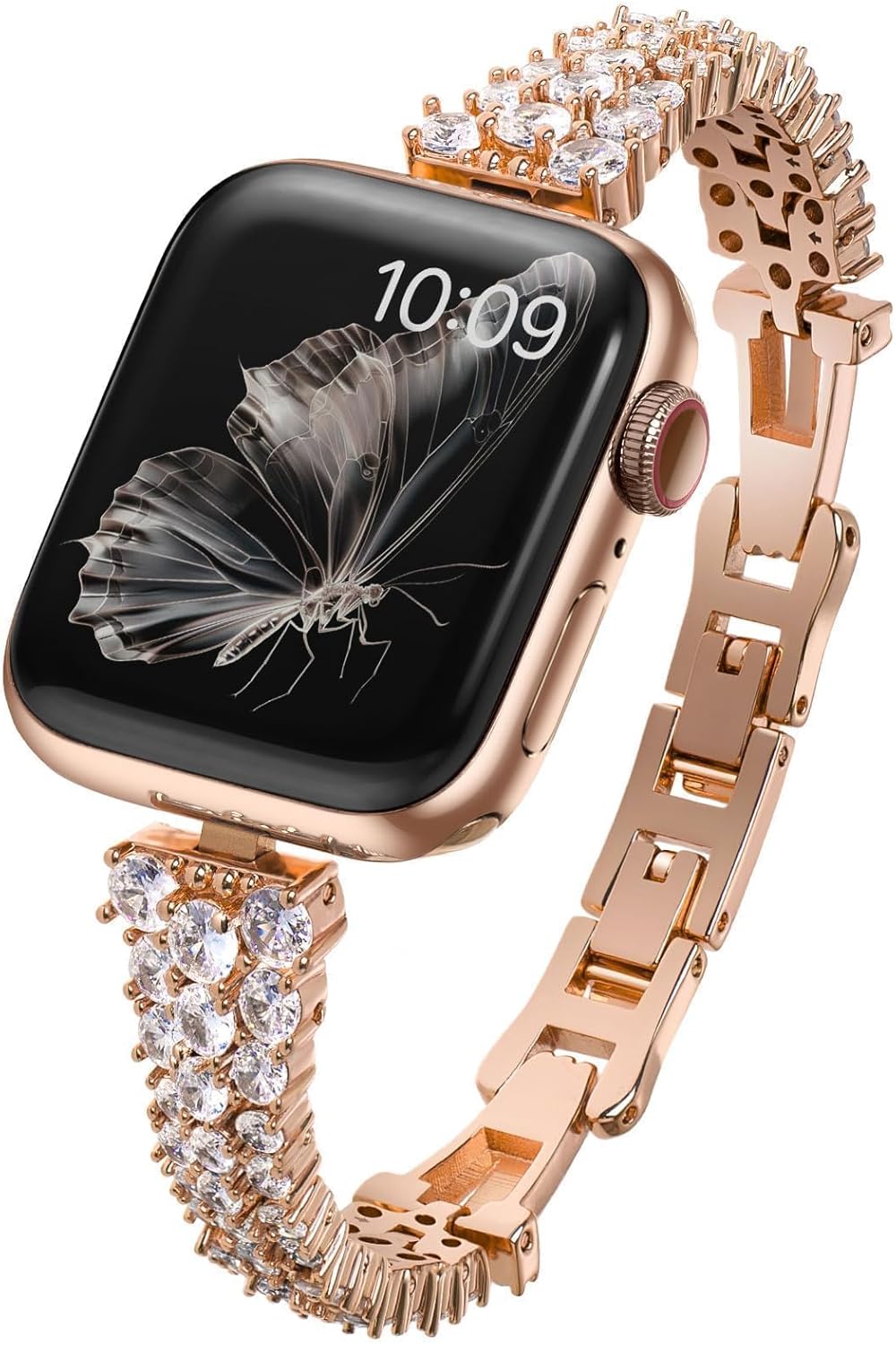 Zircon Gems Bling Strap for Apple Watch Bands Women - Premium Metal