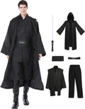 Halloween Knight Costume Men Tunic Hooded Robe Full Set