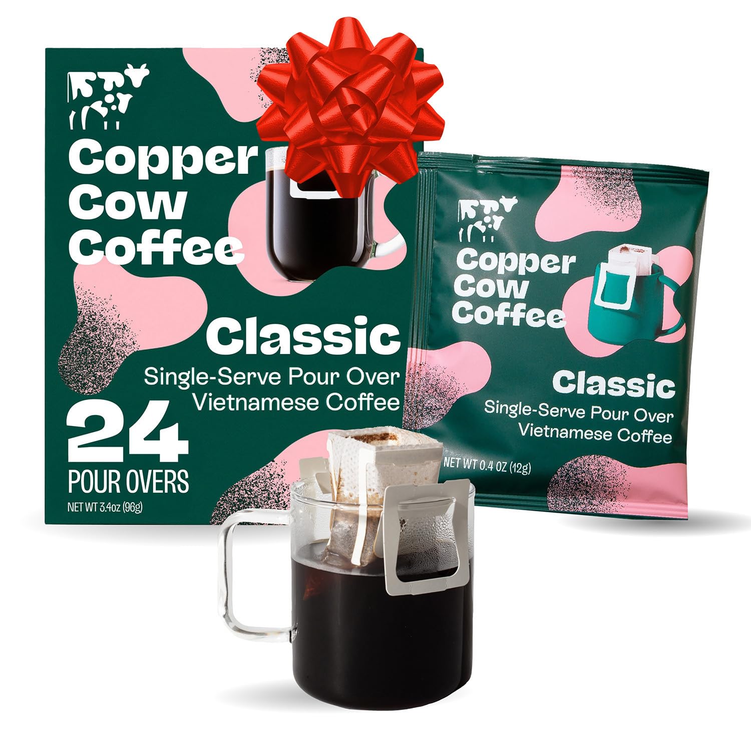 Copper Cow Coffee Premium Pour Over Vietnamese Coffee Pouches