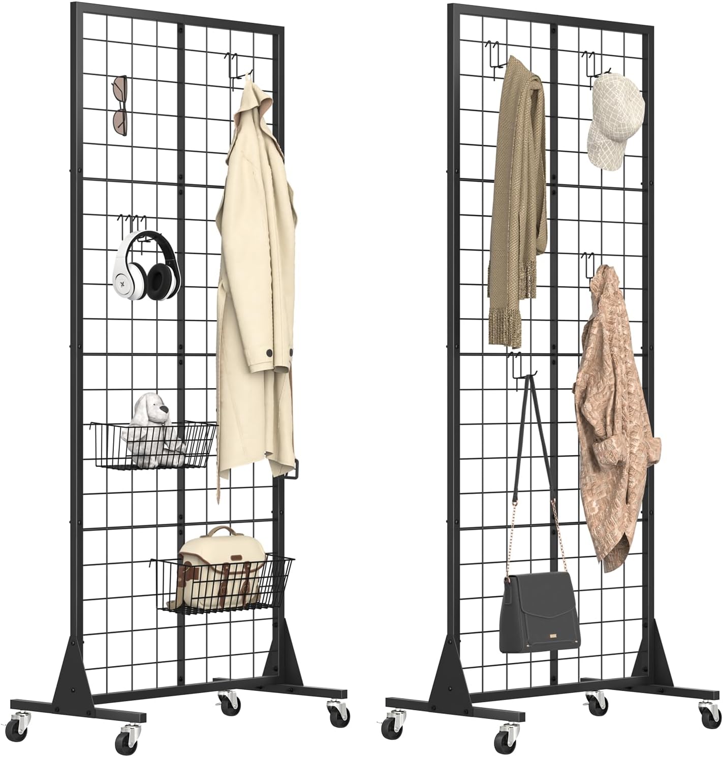 SPACECARE Gridwall Panel Display Stand for Retail and Craft Fairs