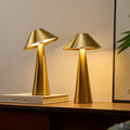 Bojim Cordless Battery Lamp Set of 2 - Portable Gold Table Lamps
