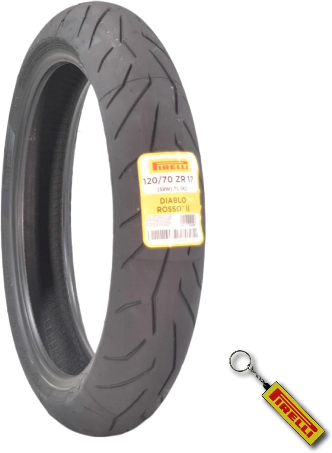 Pirelli Diablo Rosso II 120/70 ZR 17 M/C Front Tire for Sport Bikes