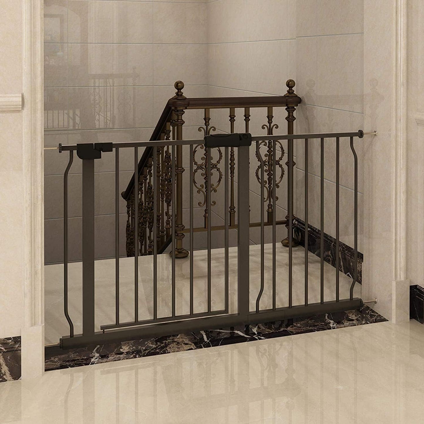 Extra Wide Pressure Mount Baby Gate for Indoor Safety Needs