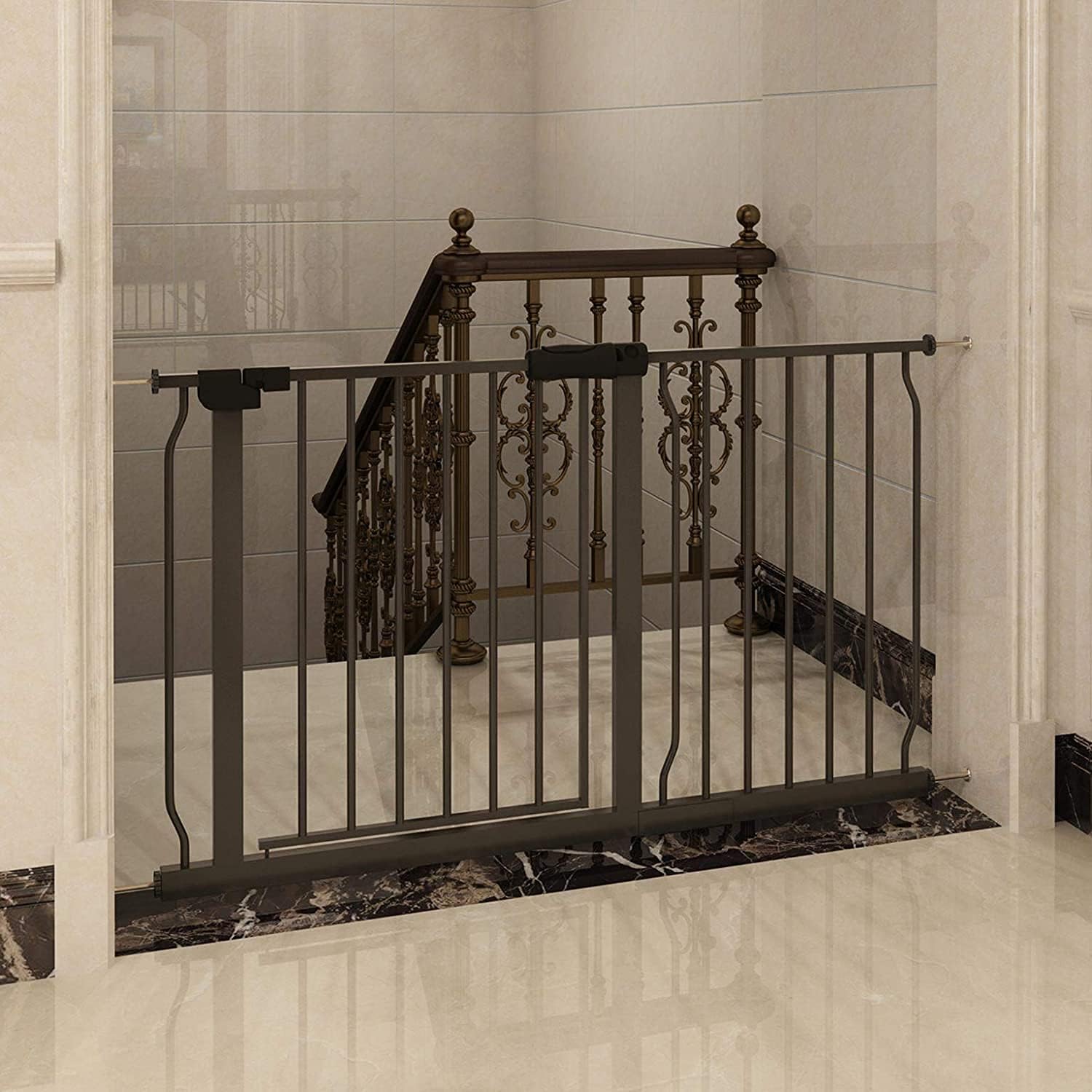 Extra Wide Pressure Mount Baby Gate for Indoor Safety Needs