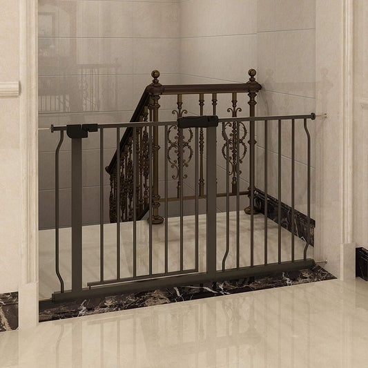 Extra Wide Pressure Mount Baby Gate for Indoor Safety Needs