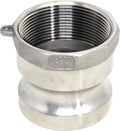 3ft Female NPT x 3ft Male Camlock Adapter - Durable 316 Stainless