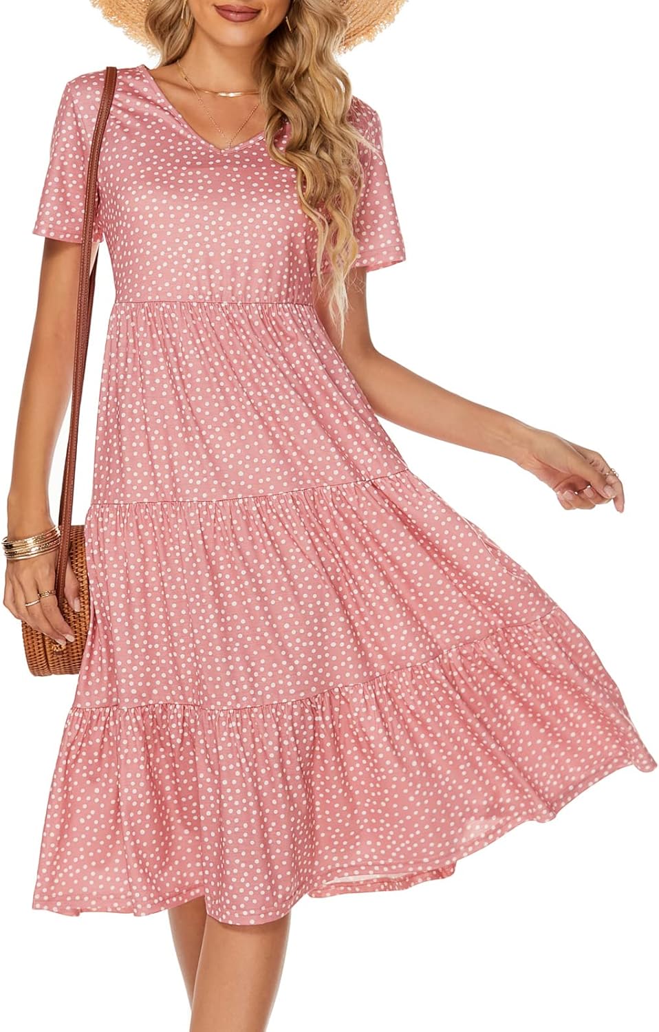 Berydress Women's Casual Summer Tiered Midi Dress for All Occasions