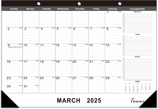 Towwi 2025-2026 Desk Calendar - Stay Organized & Productive!