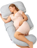 Momcozy G Shaped Pregnancy Pillow - Detachable Maternity Support