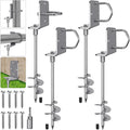 18 in Heavy Duty Screw in Ground Anchors Kit - Windproof Hold