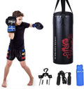 Punching Bag Set with Gloves and Hook - Durable Home Boxing Kit