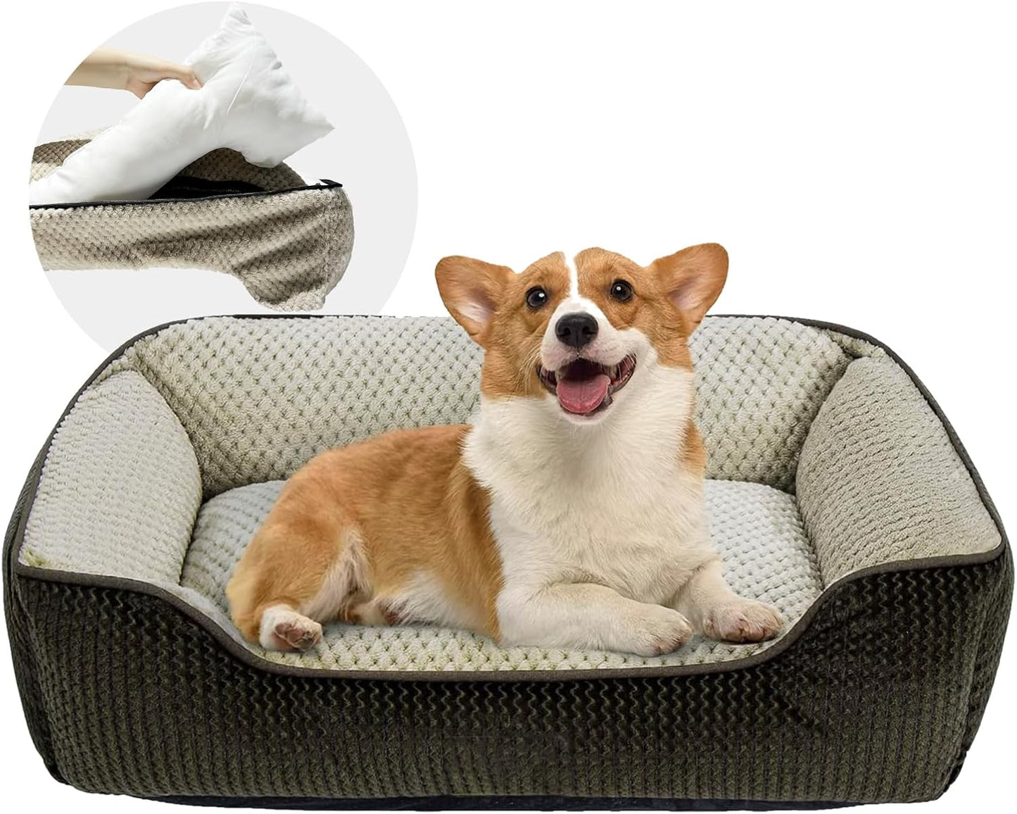 Removable Washable Dog Bed for Medium Dogs and Cats - 30 in