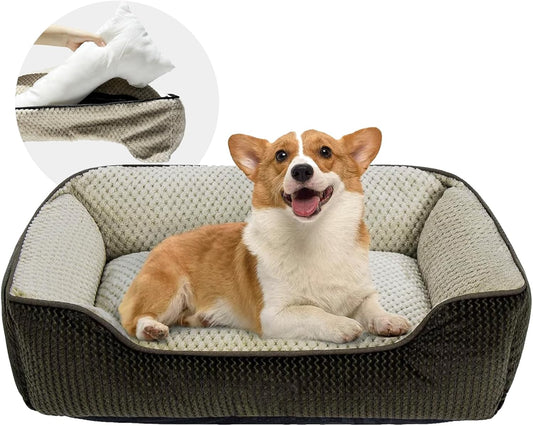 Removable Washable Dog Bed for Medium Dogs and Cats - 30 in