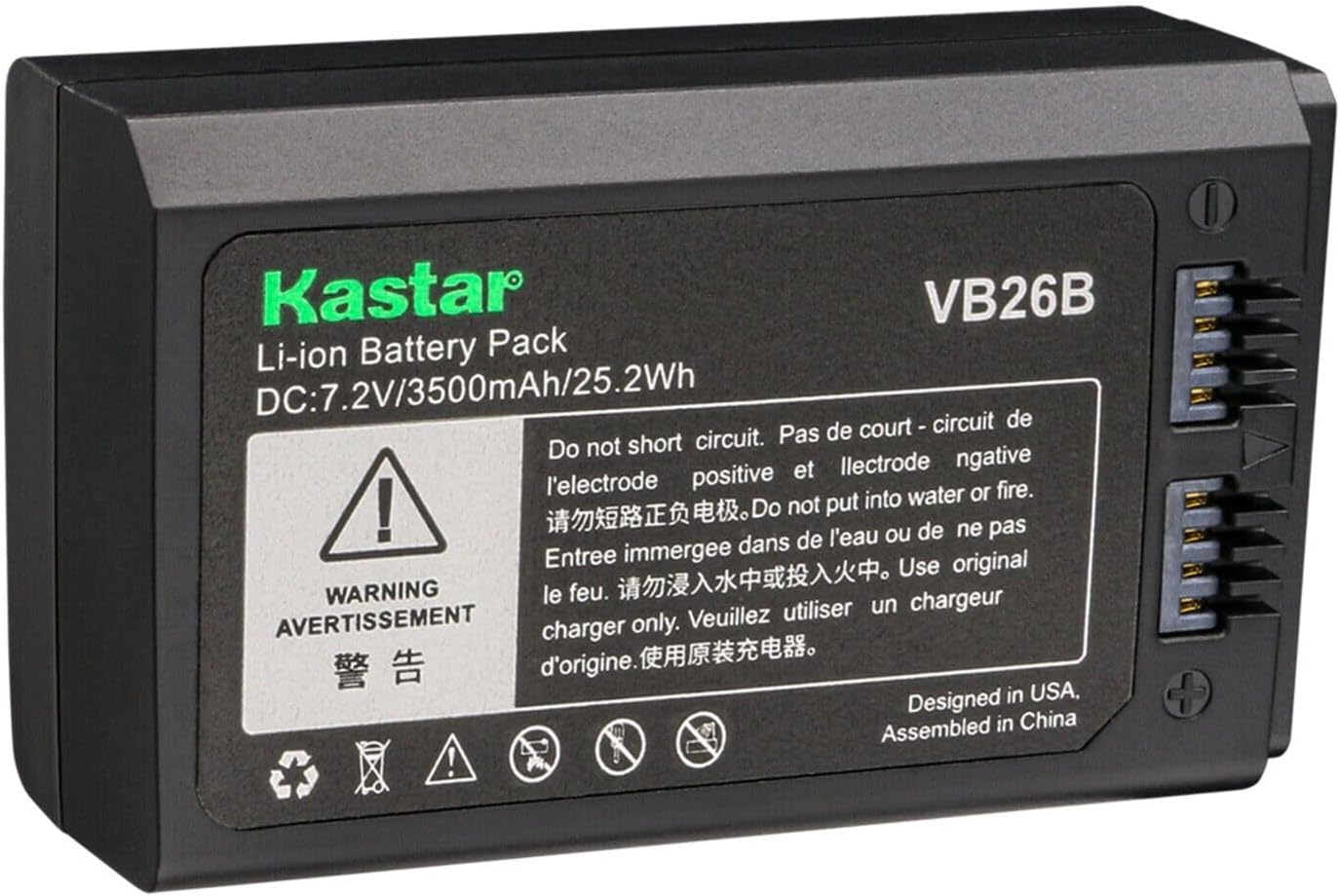 Kastar Battery Pack Replacement for IGODOX V1 and VB26 Series