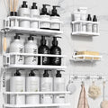 YASONIC Shower Caddy 6 Pack Large Capacity - No Drilling Storage