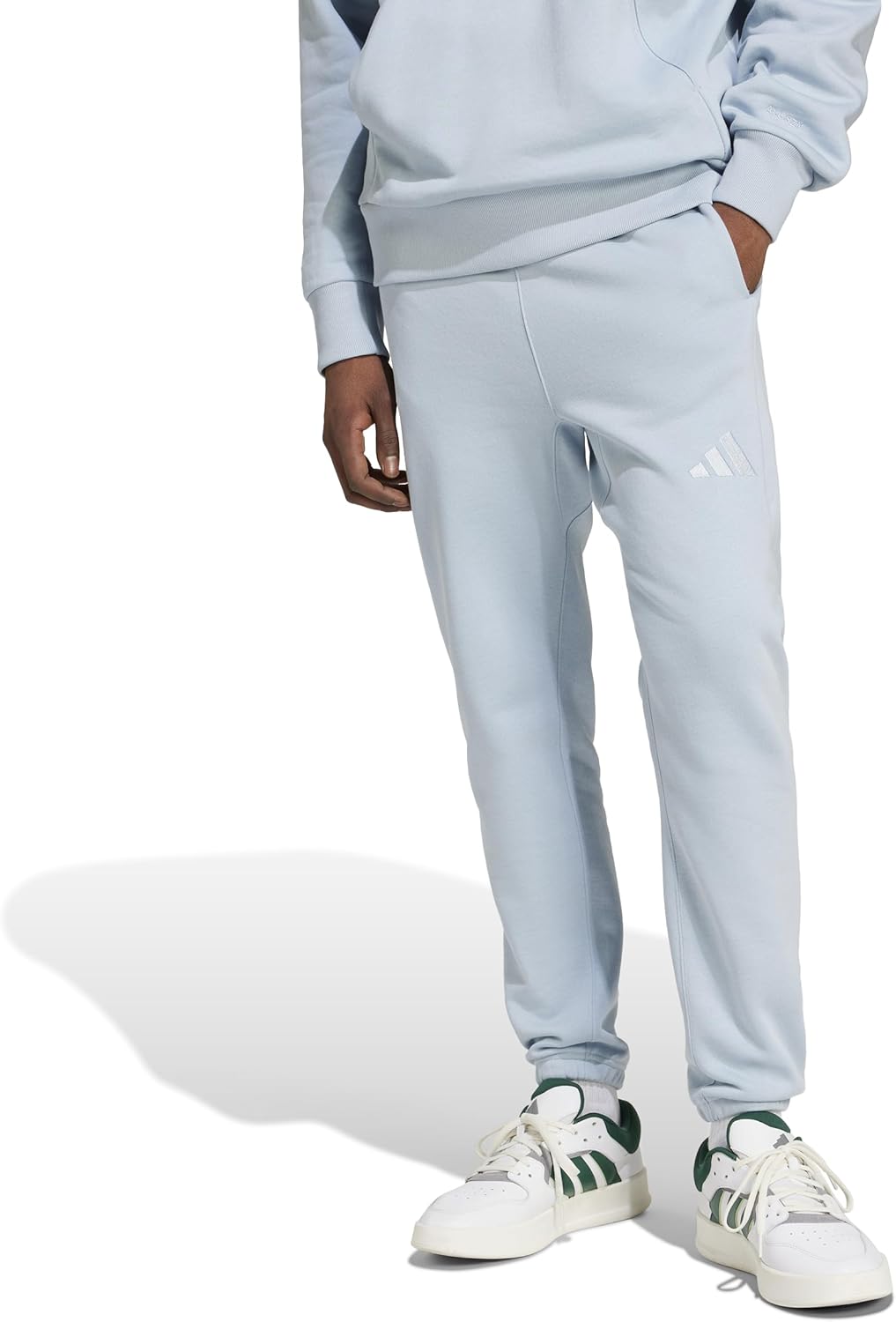 adidas Men's All Szn Fleece Regular Tapered Pants for Comfort