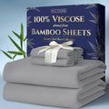 DECOLURE 100% Viscose Bamboo Queen Sheets - Cooling Comfort