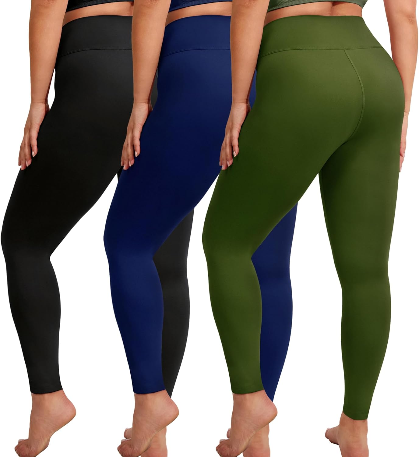 VALANDY Creamlush Plus Size Leggings for Women - Soft Stretchy Yoga