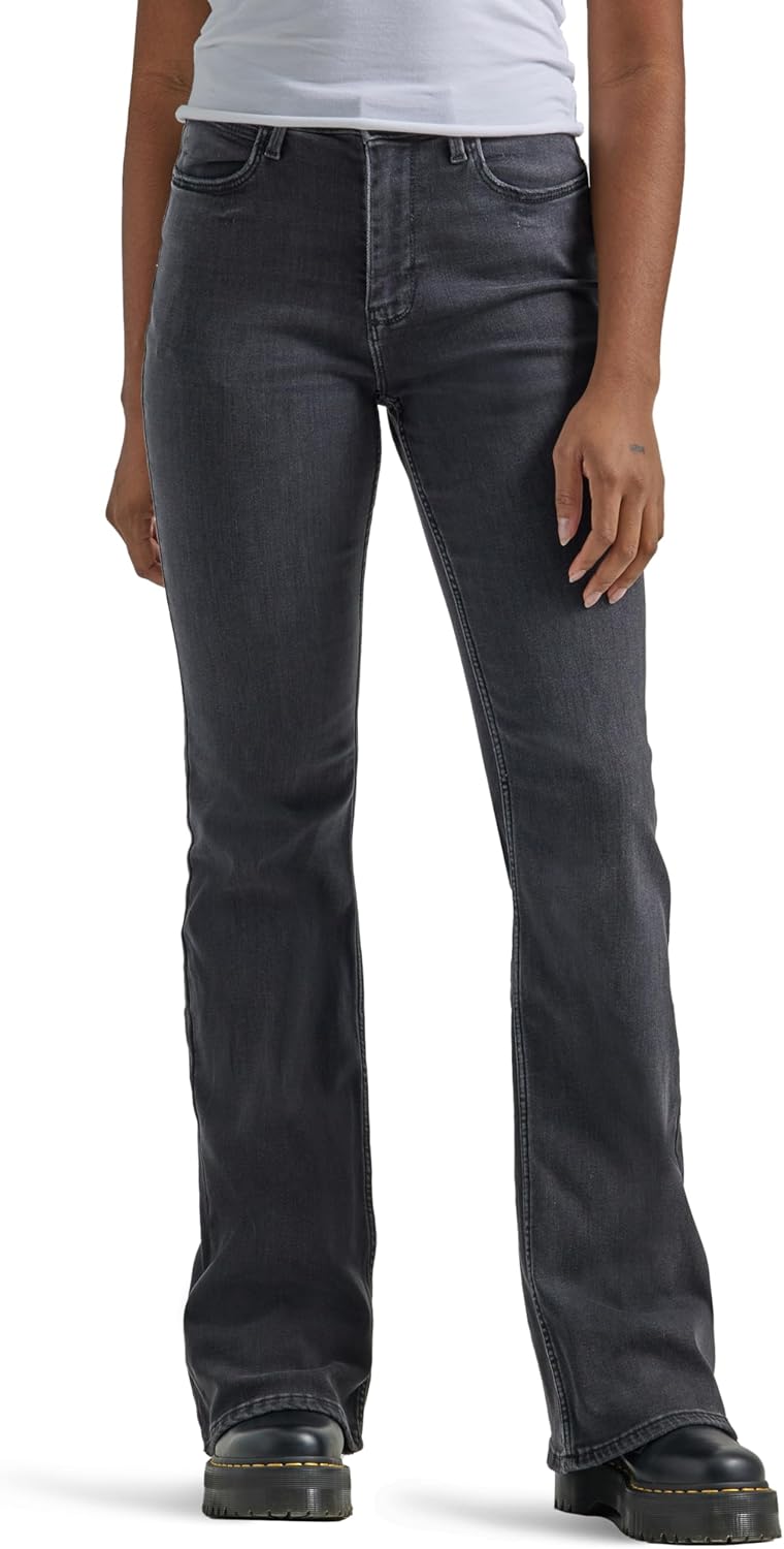 Wrangler Womens High Waisted Fierce Flare Jean for Style