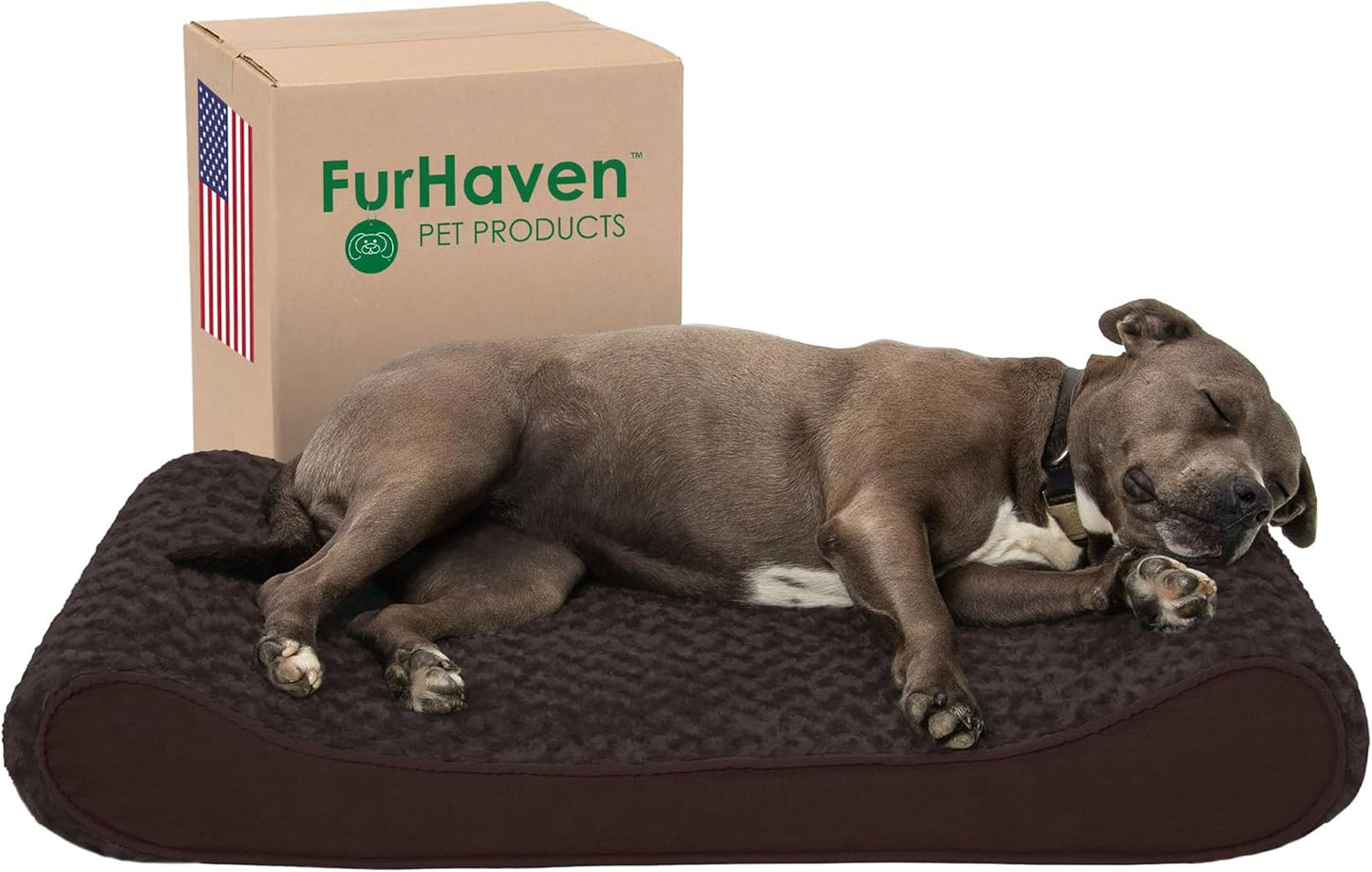 Furhaven Orthopedic Dog Bed for Large and Medium Dogs Comfort