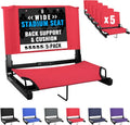 Sports Unlimited Bleacher Chairs with Back Support for Comfort