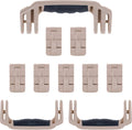 Pelican 1650 Replacement Handle & Latch Set - Desert Tan handles